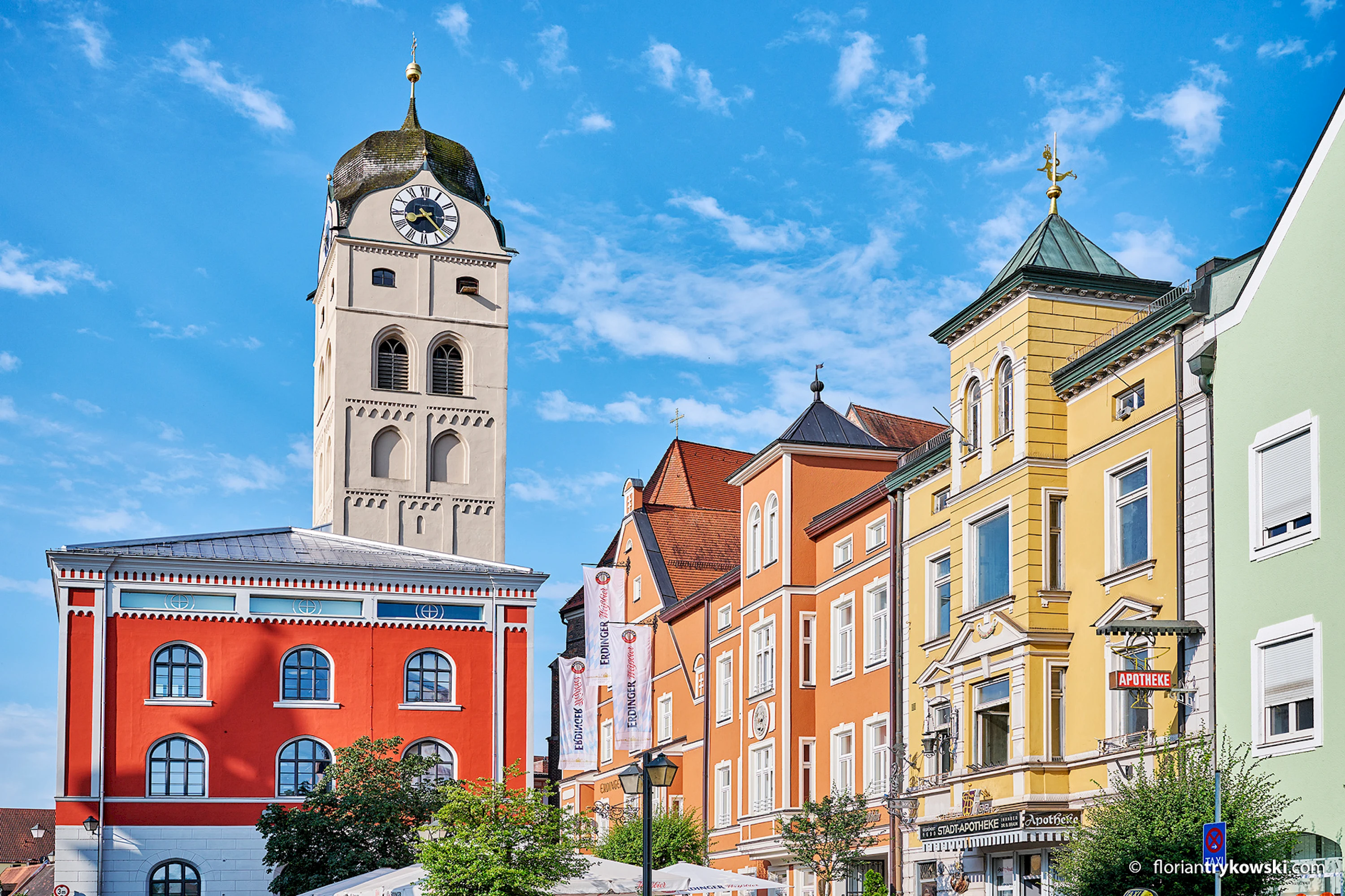 Stadt Erding Innenstadt Stadturm